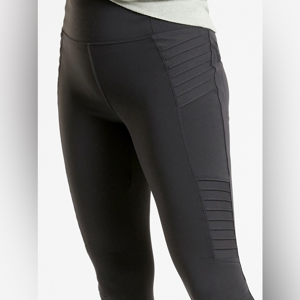 Athleta Black Delancy Moto Tights XS - Picture 15 of 15